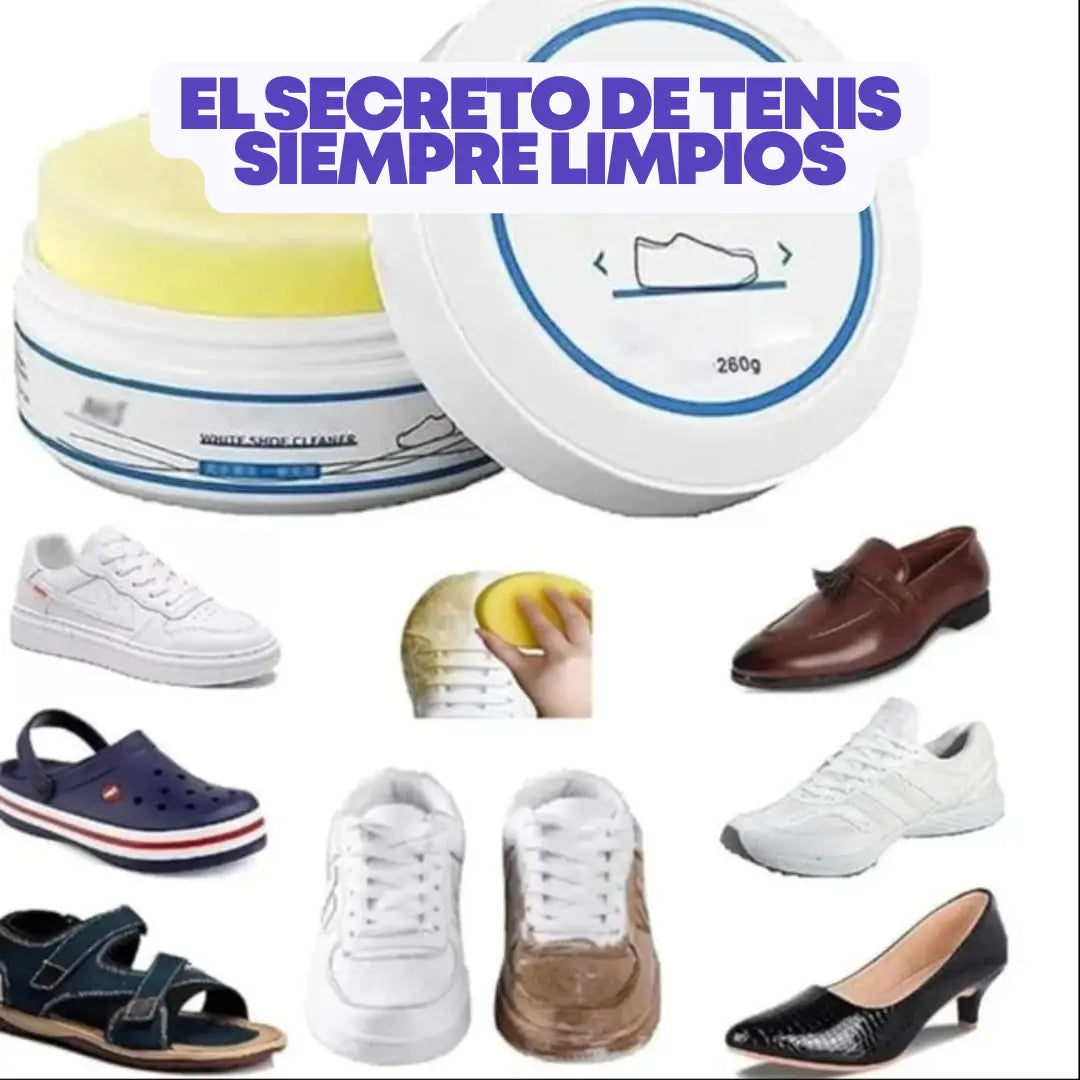 Limpieza Al Instante Para Tenis- Portátil y Efectiva