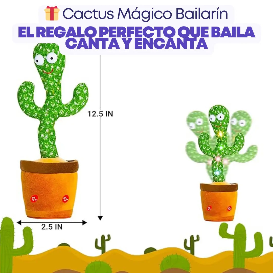 🌵Cactus Mágico Bailarín - Diversión Sin Fin para Grandes y Pequeños🌠