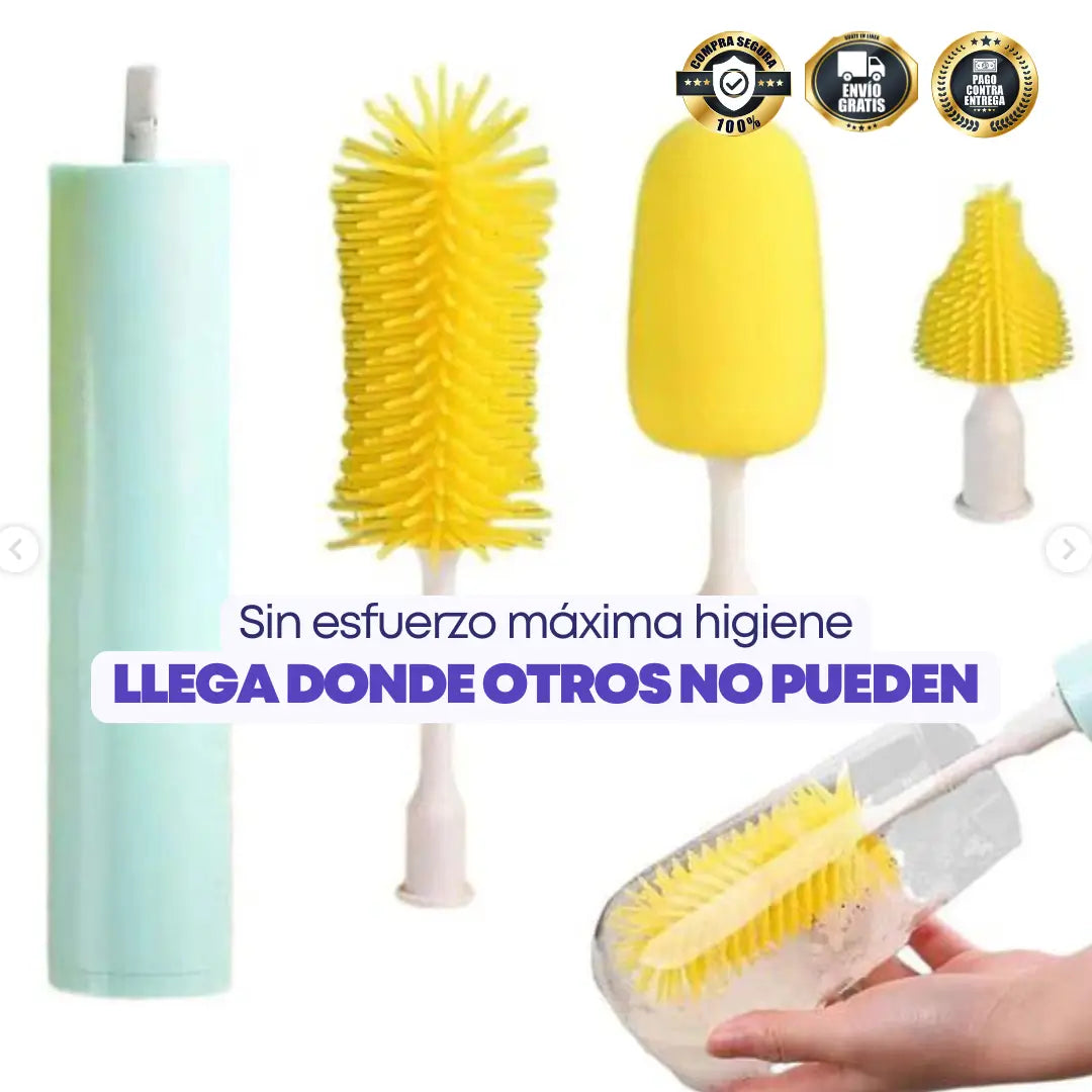 Cepillo Eléctrico MultiClean - Limpieza Profunda para Biberones, Tazas y Accesorios
