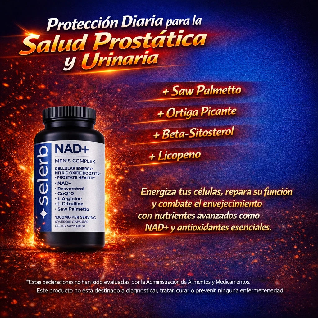 Solución natural para próstata, control urinario y rendimiento. 🍃💪🏼