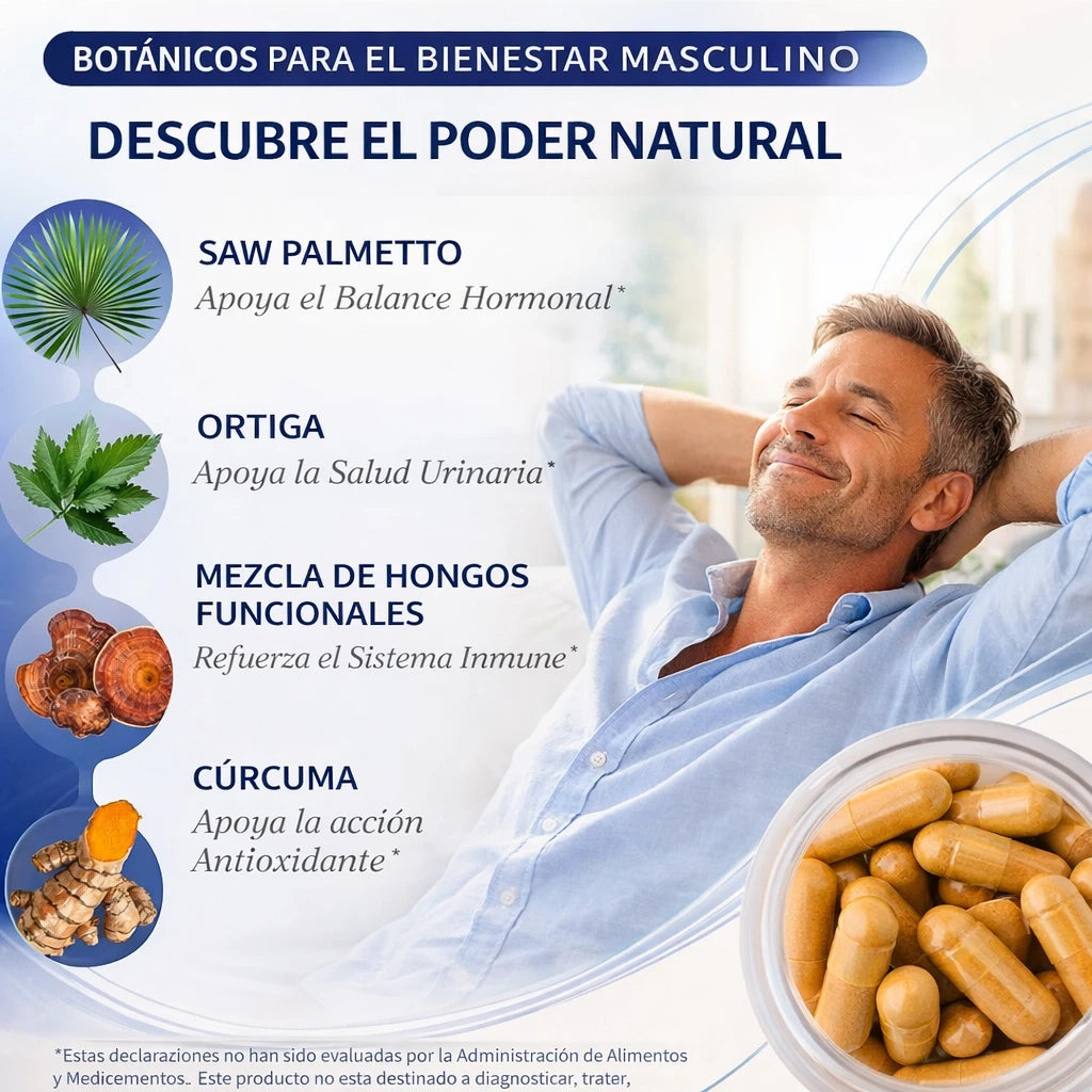 🌿 Soporte Natural para la Salud de la Próstata y Función Urinaria✨