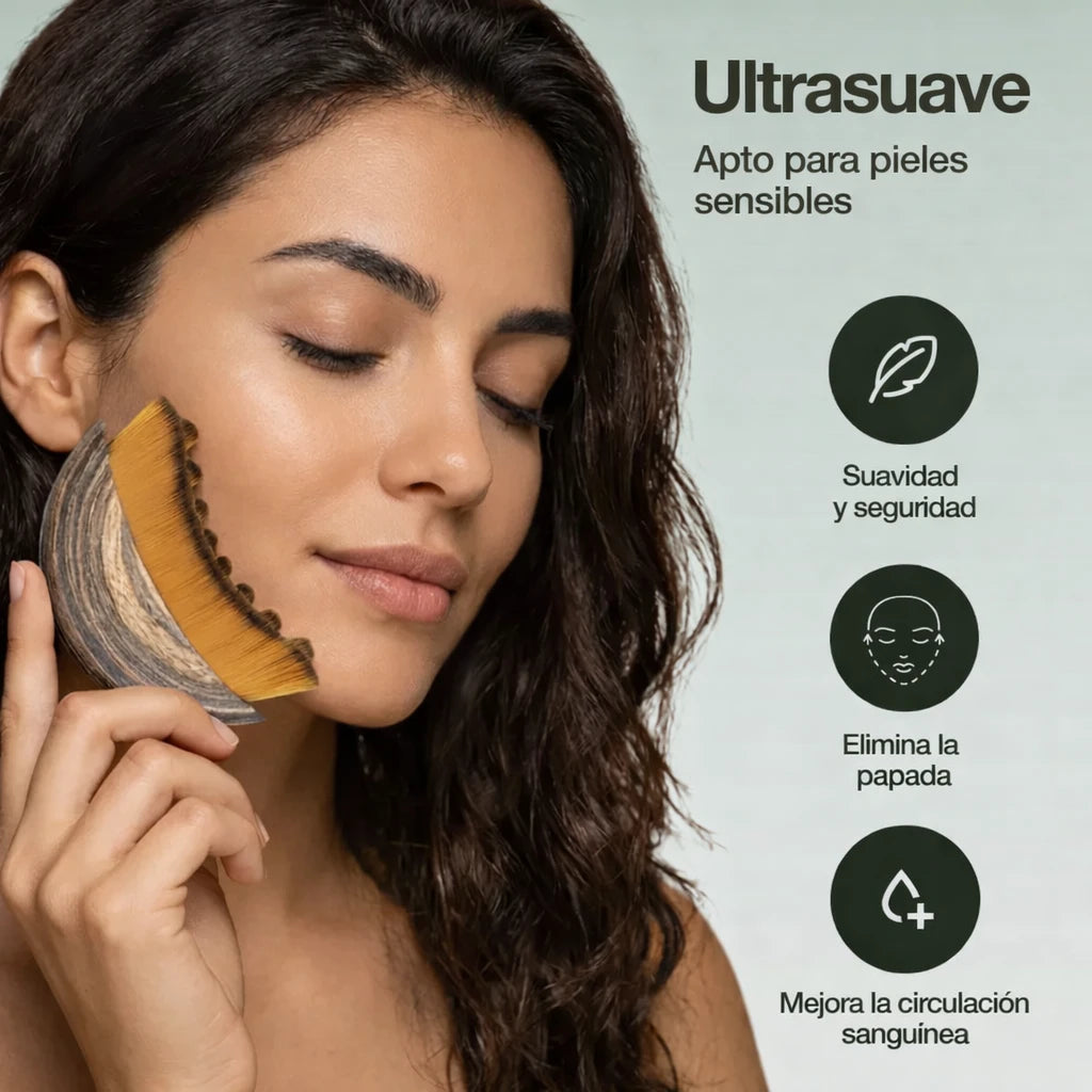 Cepillo de contorno linfático para cara