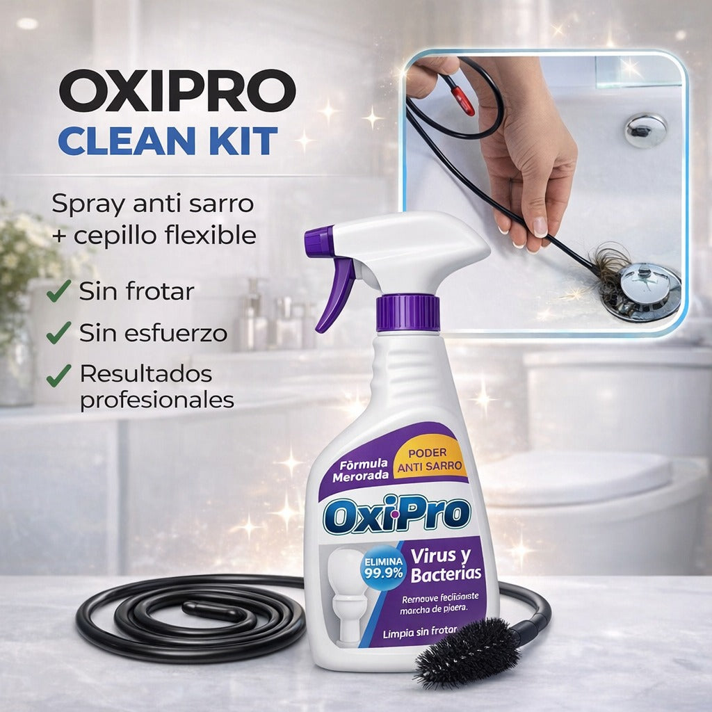 SPRAY OXIPRO + CEPILLO LIMPIADOR