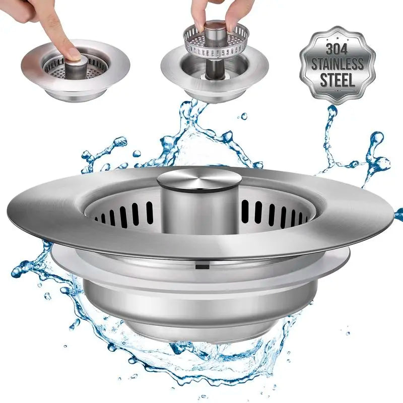 🚰 Tapón3en1™ – Drena, Filtra y Sella en un Solo Click ✅