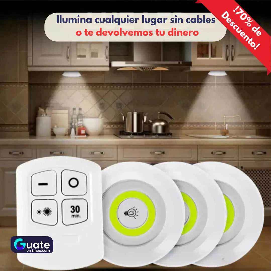 Set De Luz Led Inalambrico