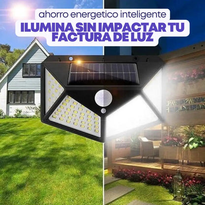 💡LAMPARA LED CON PANEL SOLAR Y SENSOR DE MOVIMIENTO🔆