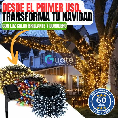 Kit de 100 Luces Solares Inalambricas Navideñas