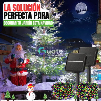 Kit de 100 Luces Solares Inalambricas Navideñas