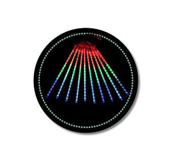 Luces de lluvia de meteoros LED