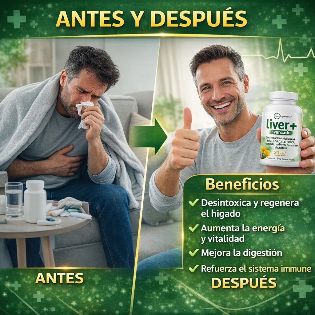 🌿 Limpieza Celular Profunda + Soporte Hepático Natural 💚