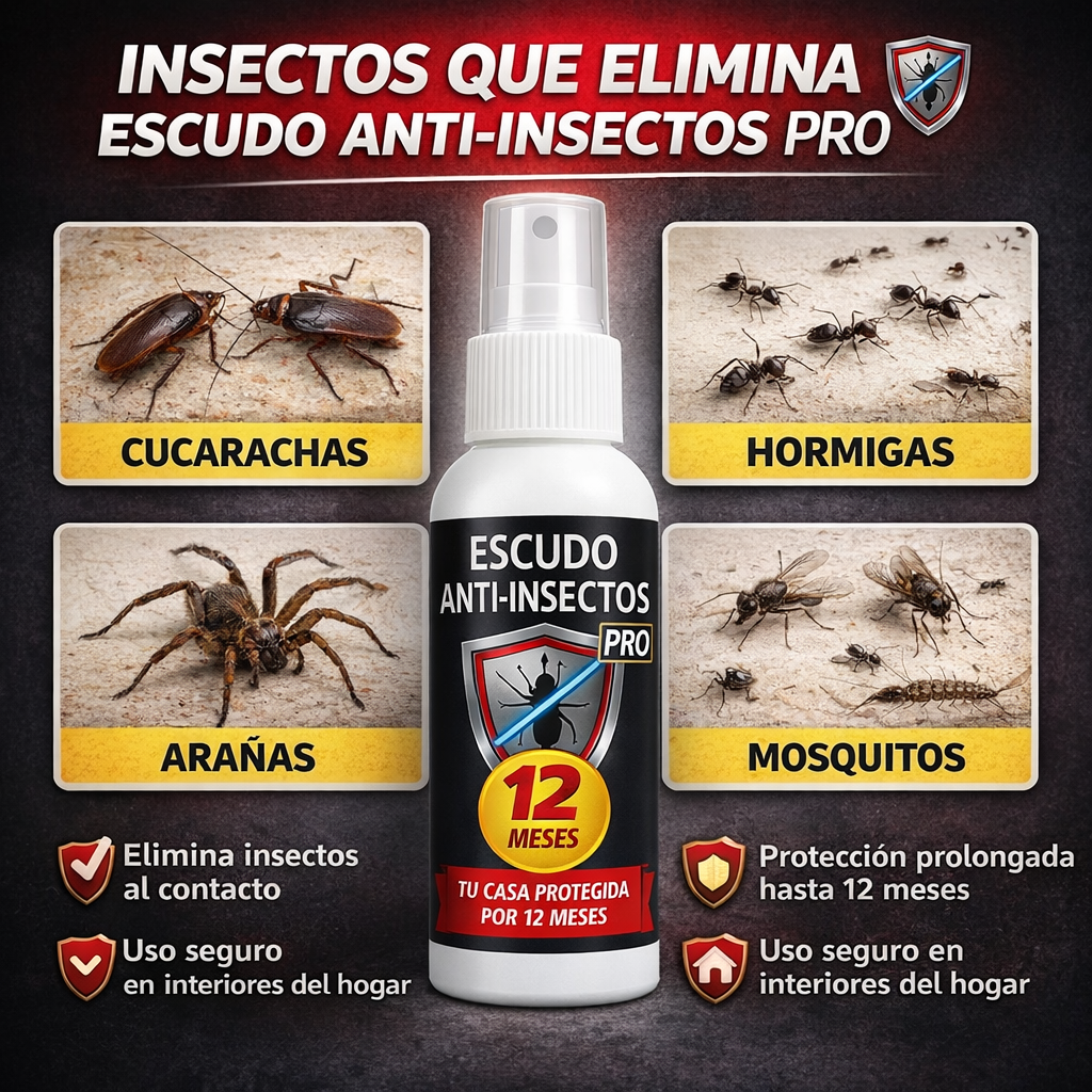 🏡 Tu casa libre de insectos. Por 12 meses. Con una sola aplicación🪳