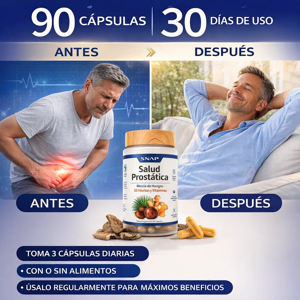 🌿 Soporte Natural para la Salud de la Próstata y Función Urinaria✨