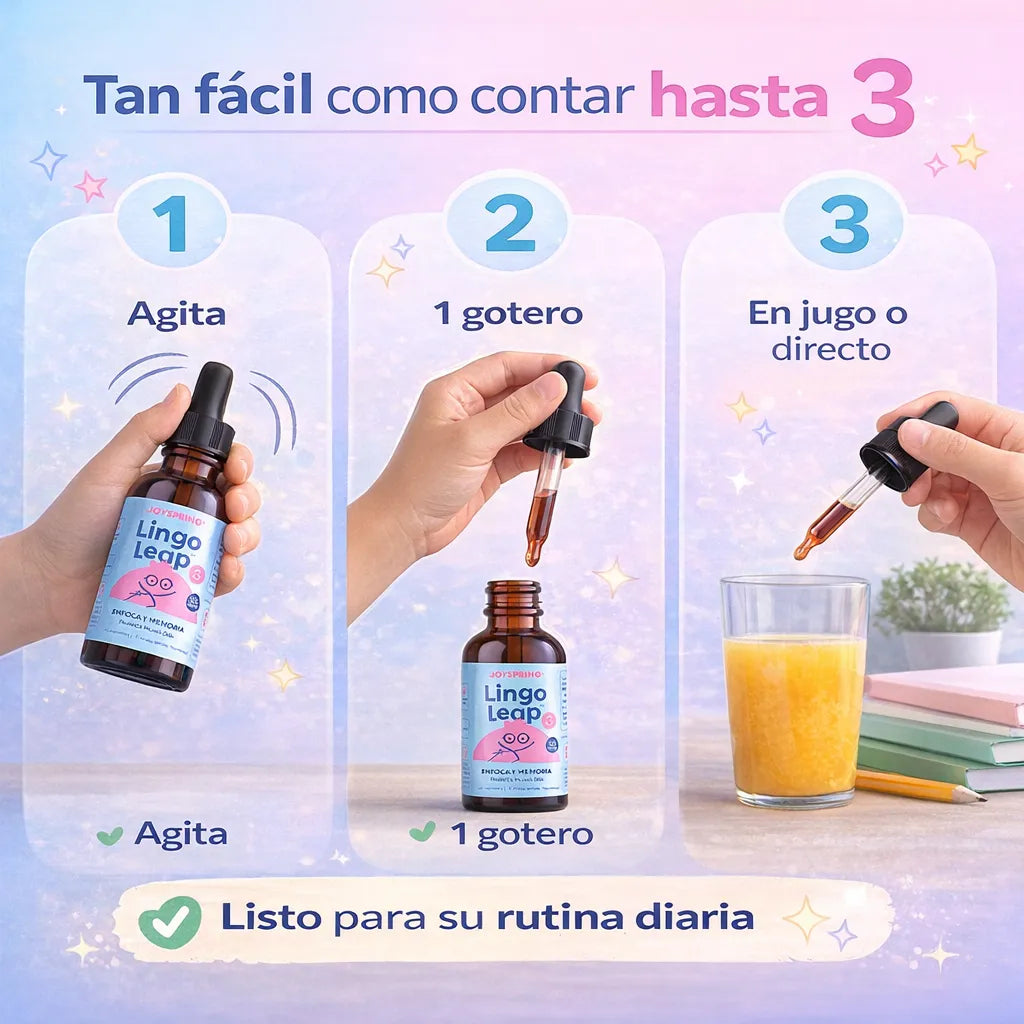 🌿 Suplemento Natural de Atención y Enfoque para Niños 👦🏻