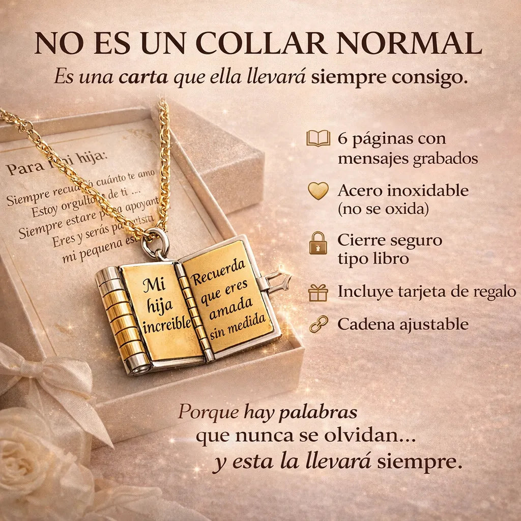 💝 My Little Star™ – El Collar que Guarda Tu Amor 📖✨