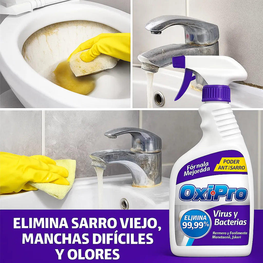 🧼 Oxipro – Elimina sarro, óxido y suciedad al instante 💥