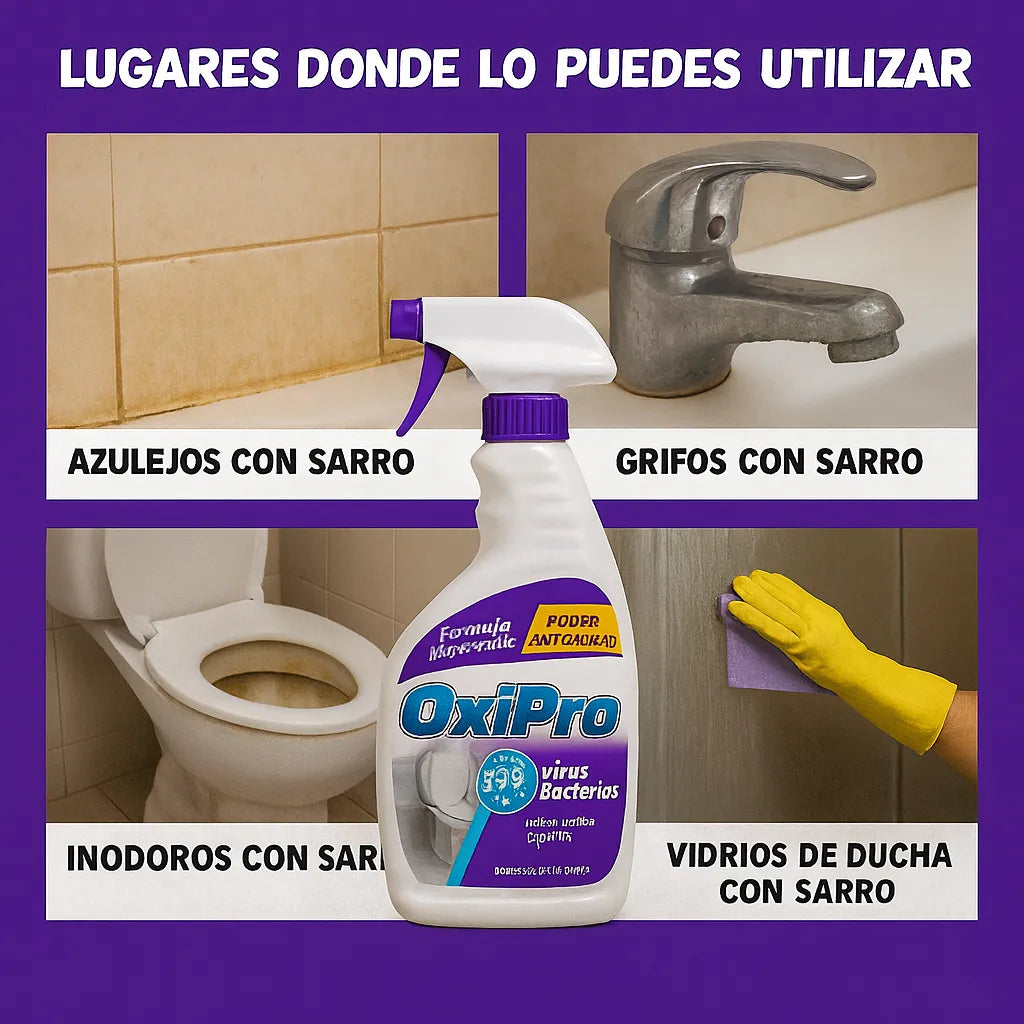 🧼 Oxipro – Elimina sarro, óxido y suciedad al instante 💥