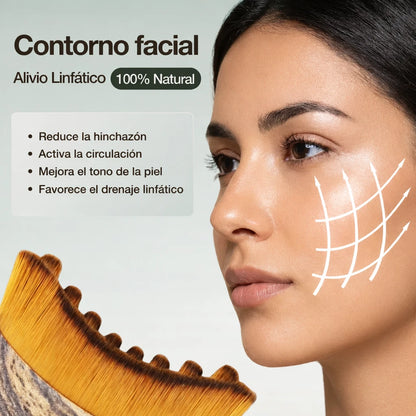 Cepillo de contorno linfático para cara