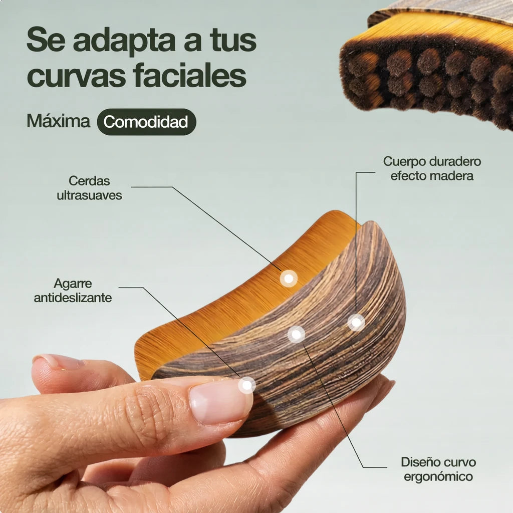 Cepillo de contorno linfático para cara