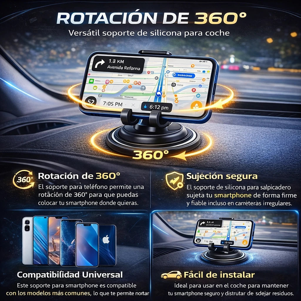 🚗 SpinGrip Pro™ – Gira, Ajusta y Conduce Seguro