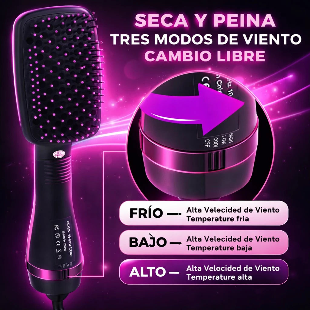 🌟 HairBeauty 3 en 1™ – Seca, alisa y da forma SIN dañar tu cabello