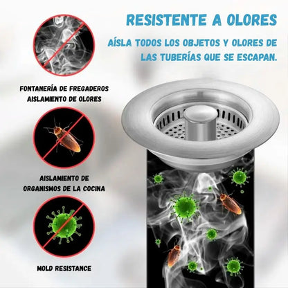 🚰 Tapón3en1™ – Drena, Filtra y Sella en un Solo Click ✅