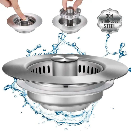 🚰 Tapón3en1™ – Drena, Filtra y Sella en un Solo Click ✅